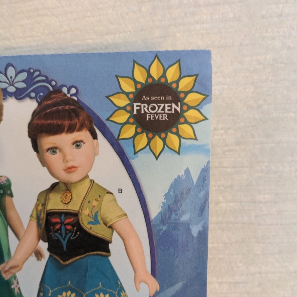 Simplicity 18" Doll Disney Frozen Clothes Sewing Pattern 1088 - Picture 9 of 10